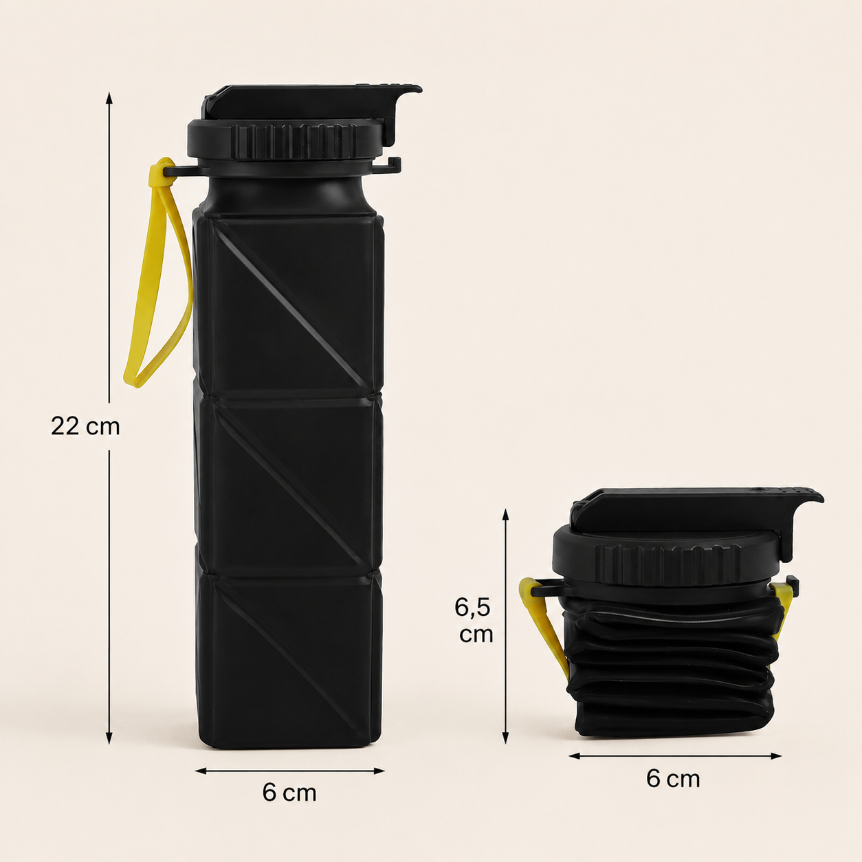 Gourde pliable écologique – Réutilisable et pratique pour le sport