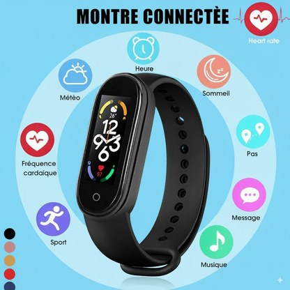 Montre connectée compacte – Santé & sport au poignet