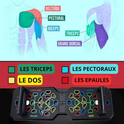 Planche de push-up multifonctionnelle – Musculation complète