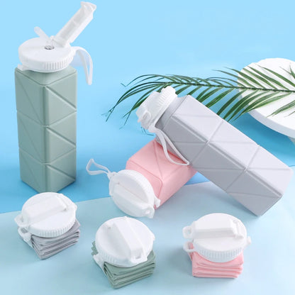 Gourde pliable écologique – Réutilisable, étanche et pratique pour le sport & le voyage