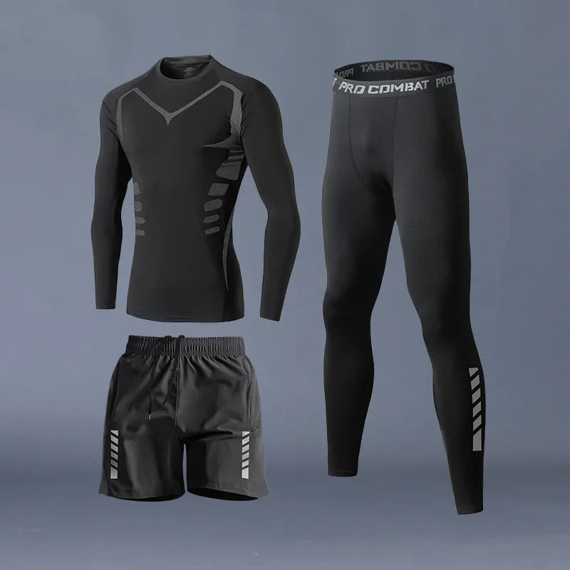 Ensemble de sport pour hommes – T-shirt et short en soie glacée respirante