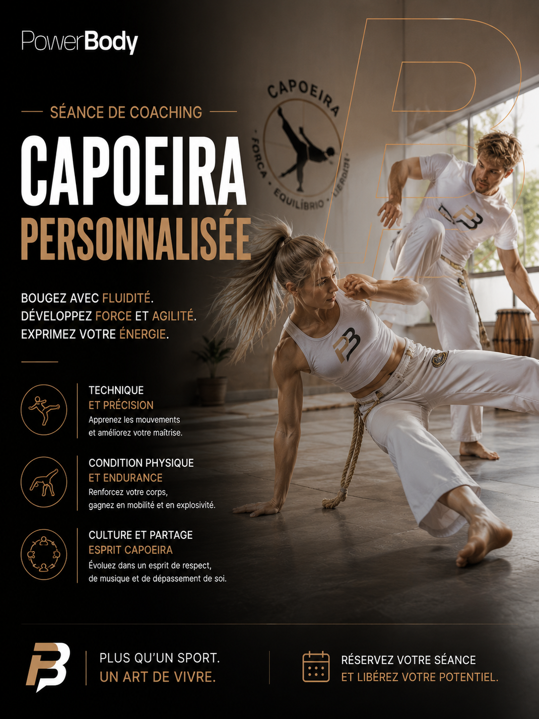 Séance de capoeira personnalisée