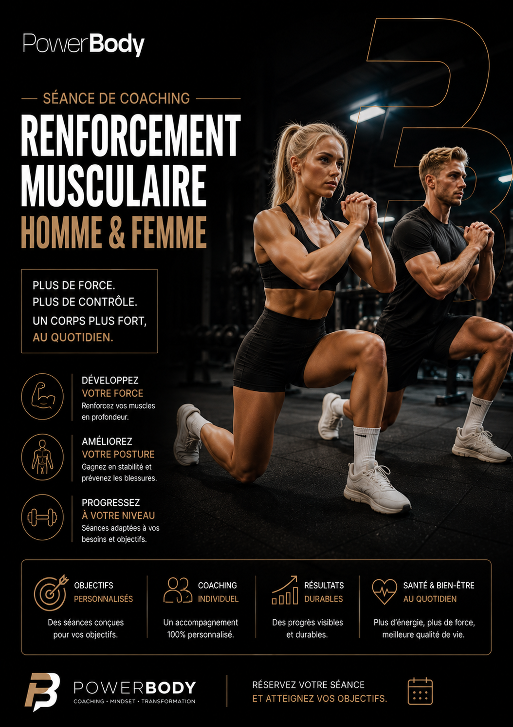 Séance de renforcement musculaire personnalisée